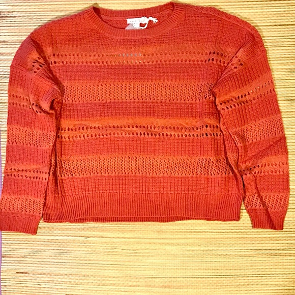 Knitted Spring Time Sweater Burnt Henna - Picture 2 of 5